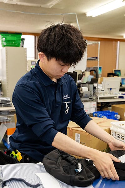 ユニフォームレンタル商品の管理と商品管理業務の現場